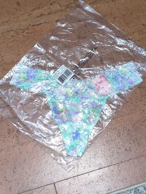 Kohl's Multicolor Pastel Floral Lace Thong